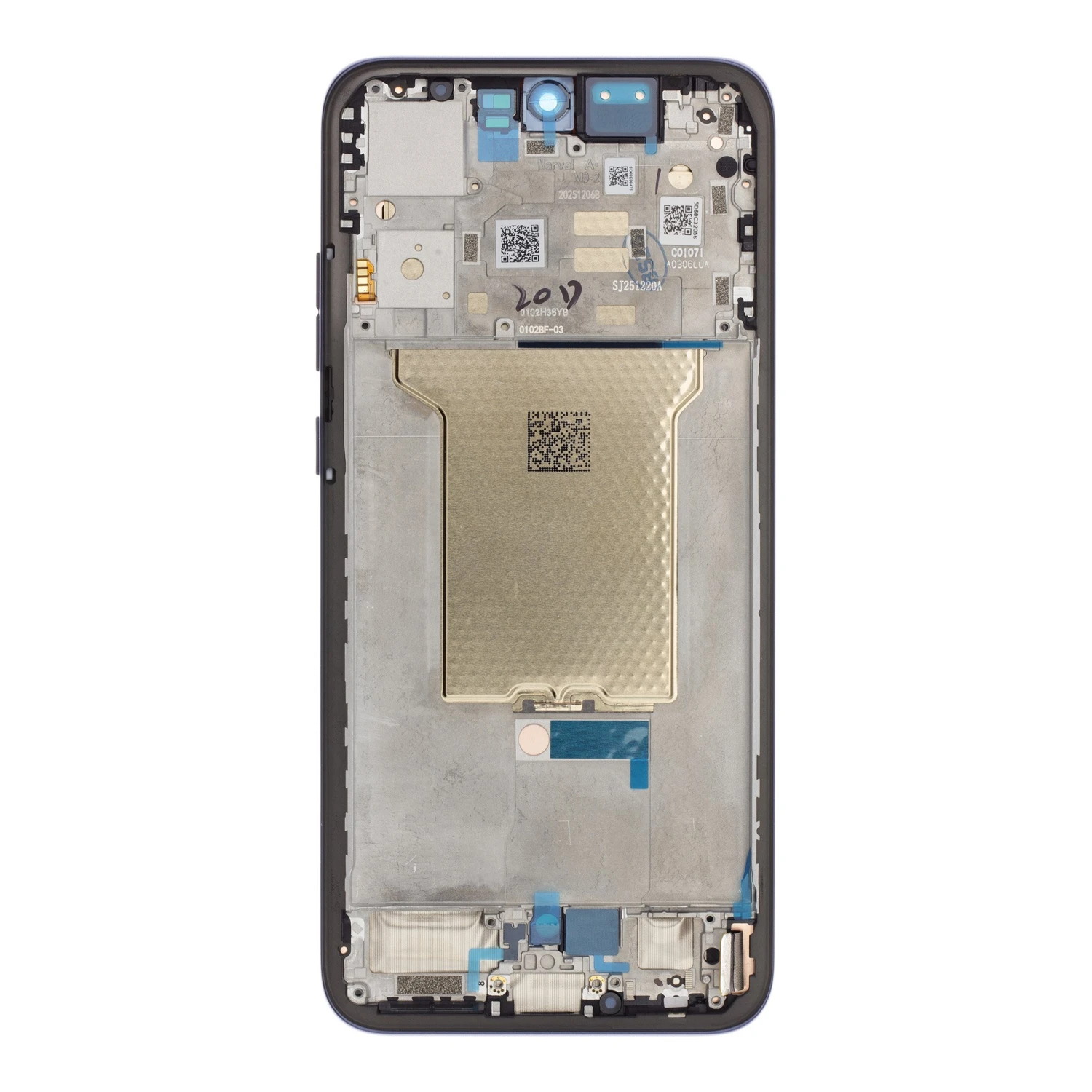 LCD display + dotyková deska + přední kryt pro Motorola Edge 70 Fusion XT2605-1, silhouette (Service Pack)