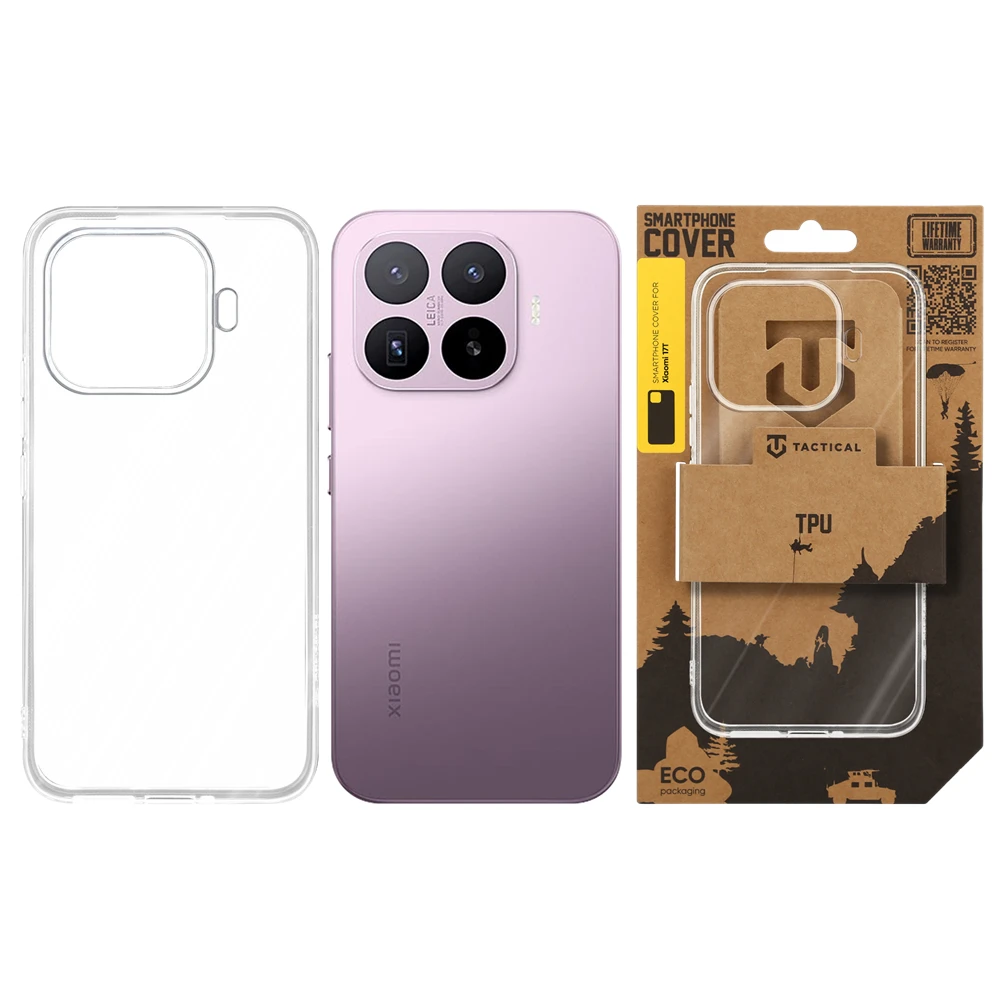 Tactical TPU Kryt pro Xiaomi 17T Transparent