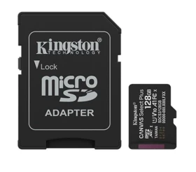 Paměťová karta 256GB Kingston microSDXC Canvas SelectPlus Gen3 150MB/s A1 s adaptérem