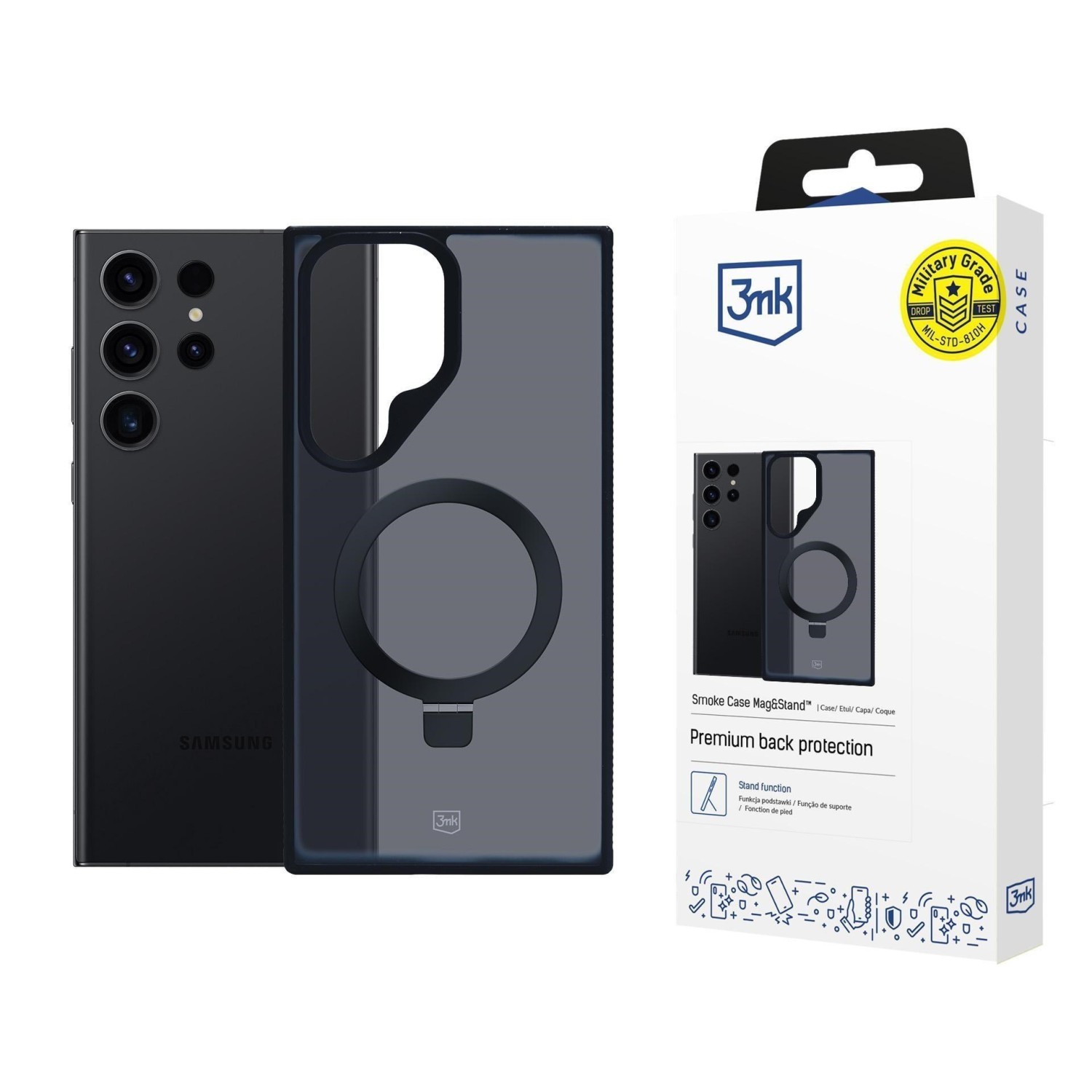 Zadní kryt 3mk Smoke Case Mag&Stand pro Apple iPhone Air