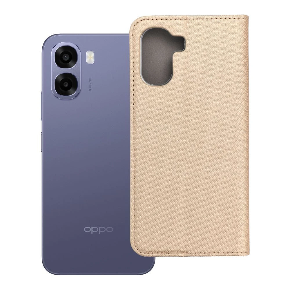 Flip case for Oppo A6x Smart Case Book gold