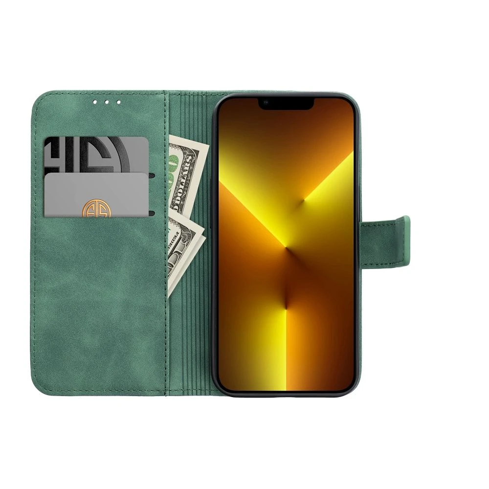 Flip case for Samsung A27 Tender Book green