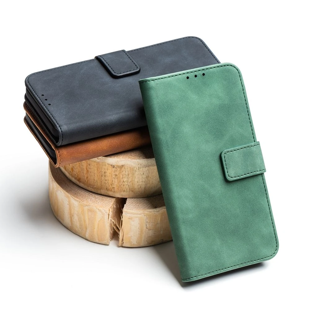 Flip case for Samsung A27 Tender Book green