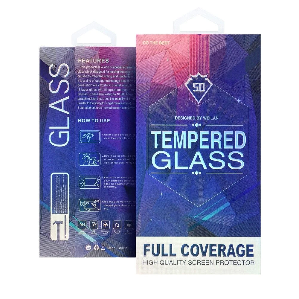 5D Full Glue Tempered Glass - for Samsung Galaxy S25 black