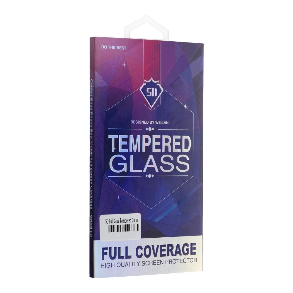 5D Full Glue Tempered Glass - for Samsung Galaxy S25 black