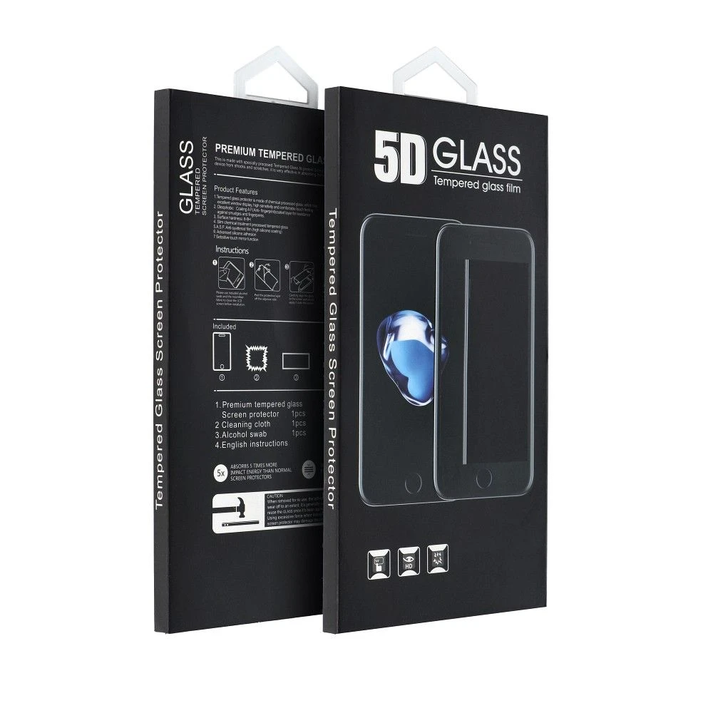 5D Full Glue Tempered Glass - for Iphone 14 Pro black