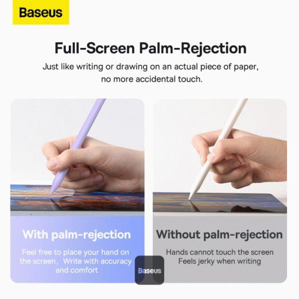 Stylus Baseus Smooth Writing 2 s bezdrátovým nabíjením (aktivní bezdrátová verze), fialová