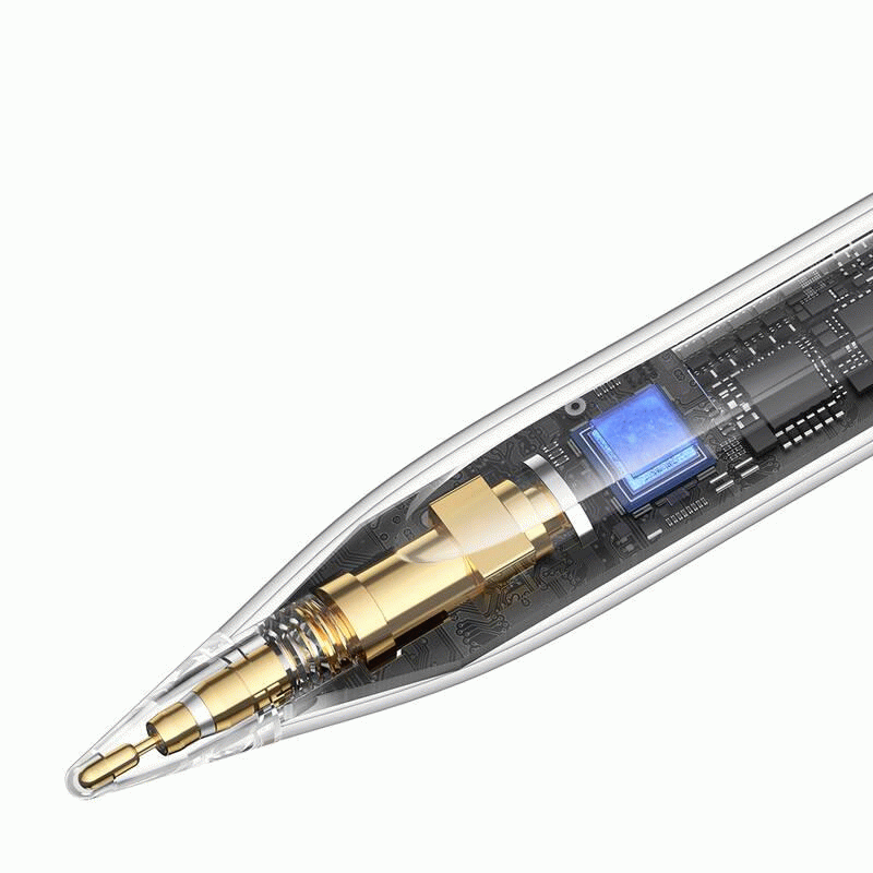 Stylus Baseus Smooth Writing 2 s bezdrátovým nabíjením a kabelem USB/USB-C, bílá