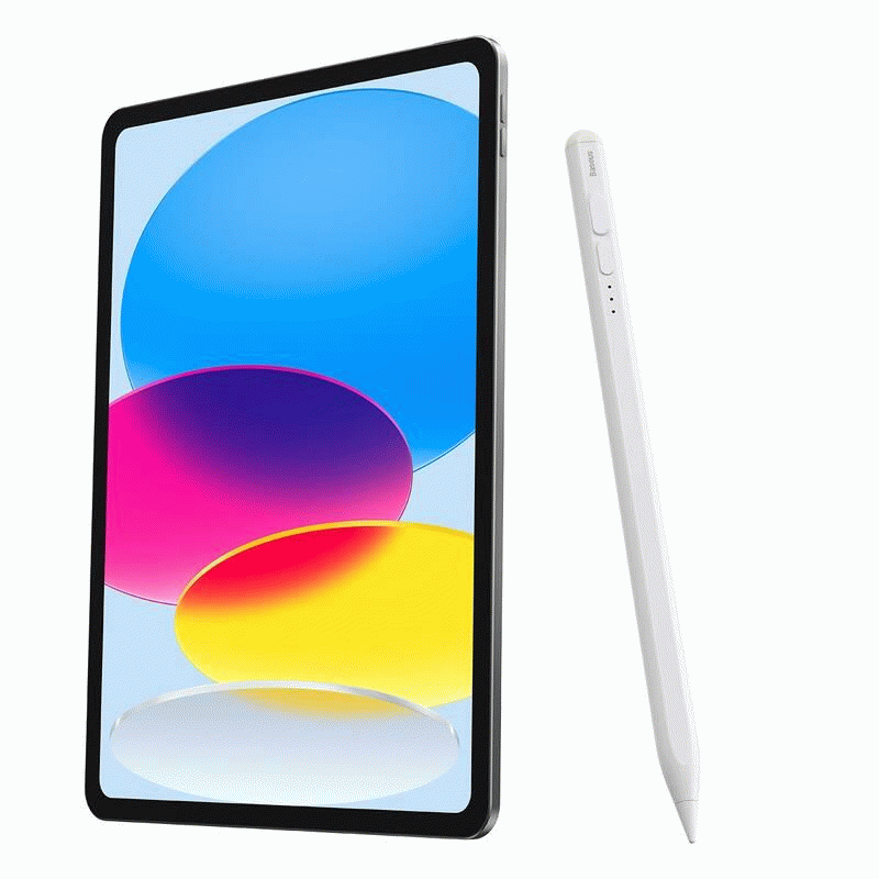 Stylus Baseus Smooth Writing 2 s LED indikátory, bílá