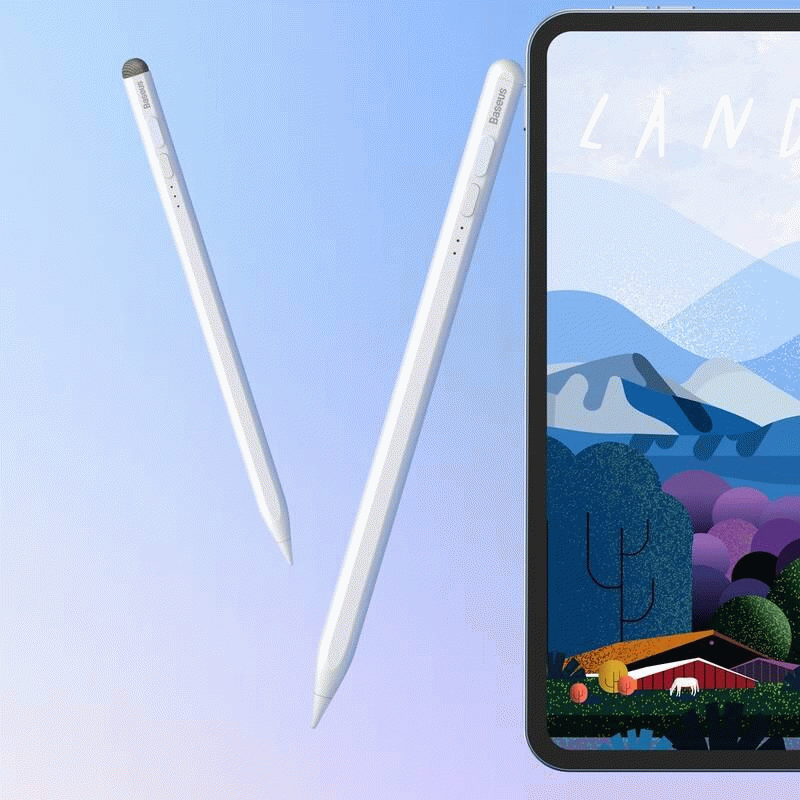 Stylus Baseus Smooth Writing 2 s LED indikátory, bílá