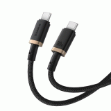 Kabel Baseus Dura USB-C/USB-C 1m 100W, černo/zlatá