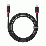 Kabel Baseus Dura USB-C/USB-C 1m 100W, červeno/černá