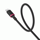 Kabel Baseus Dura USB-C/USB-C 1m 100W, červeno/černá