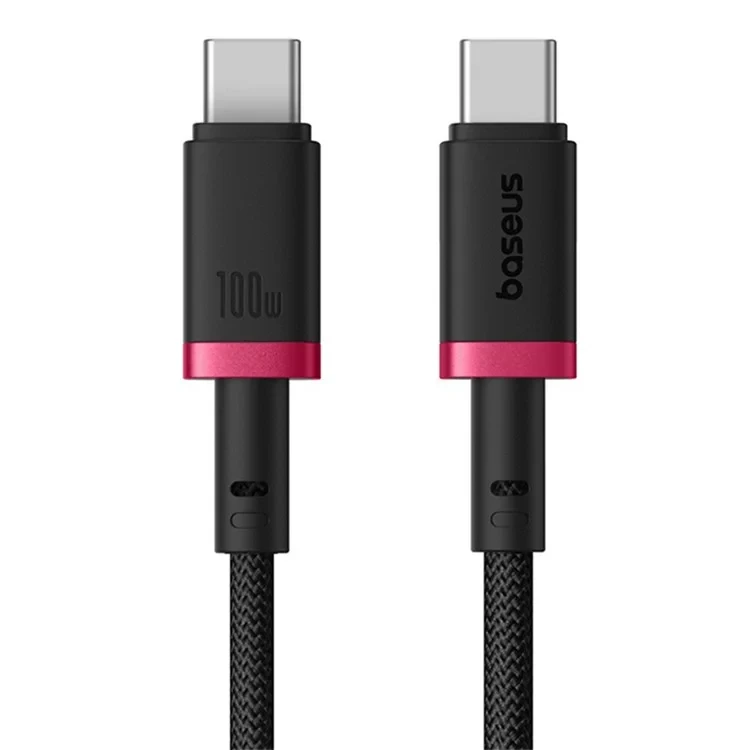 Kabel Baseus Dura USB-C/USB-C 1m 100W, červeno/černá