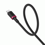 Kabel Baseus Dura USB/USB-C 1m 60W, červeno/černá