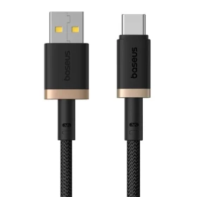 Kabel Baseus Dura USB/USB-C 2m 60W, černo/zlatá