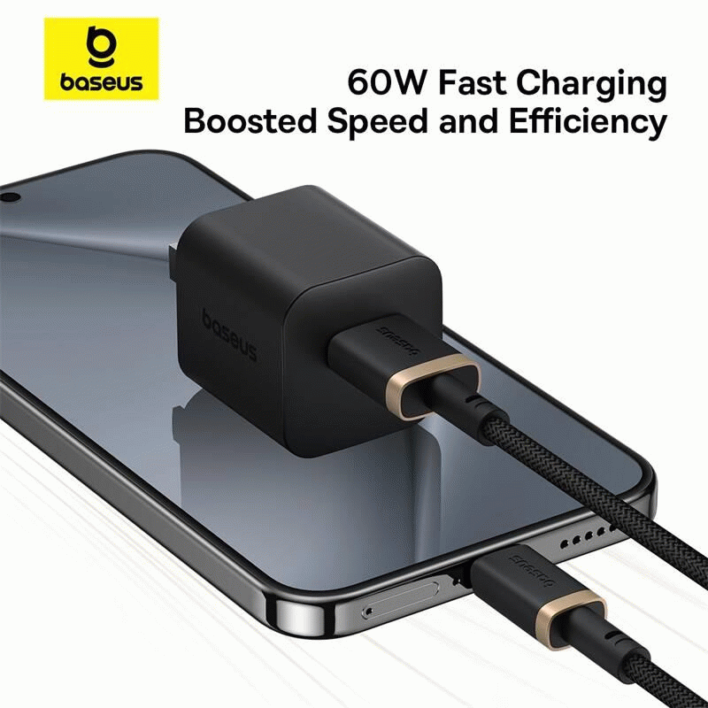 Kabel Baseus Dura USB/USB-C 2m 60W, černo/zlatá