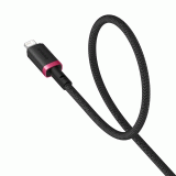 Kabel Baseus Dura USB/Lightning 1m 2.4A, červeno/černá