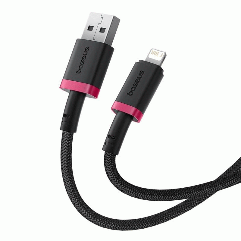 Kabel Baseus Dura USB/Lightning 2m 2.4A, červeno/černá