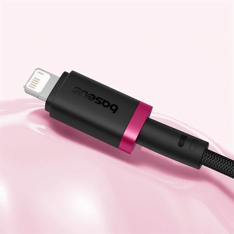 Kabel Baseus Dura USB/Lightning 2m 2.4A, červeno/černá