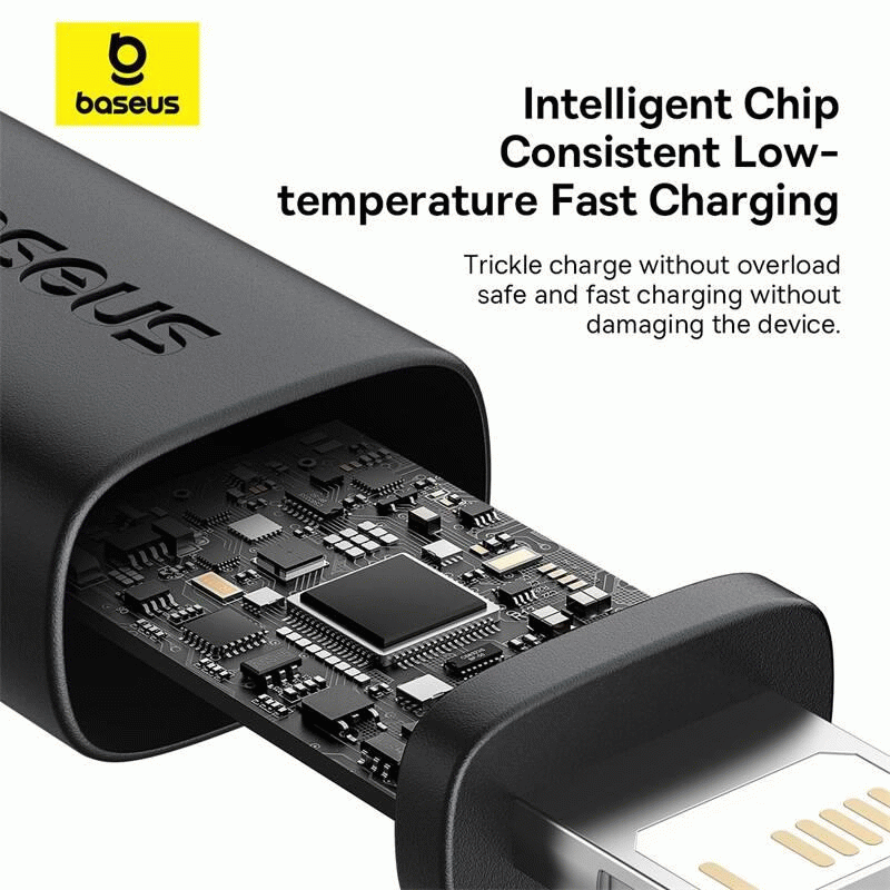 Kabel Baseus Dura USB/Lightning 2m 2.4A, červeno/černá