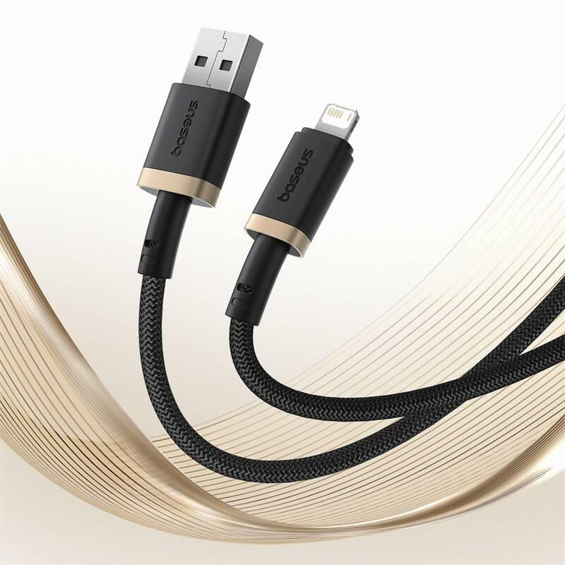 Kabel Baseus Dura USB/Lightning 1m 2.4A, černo/zlatá