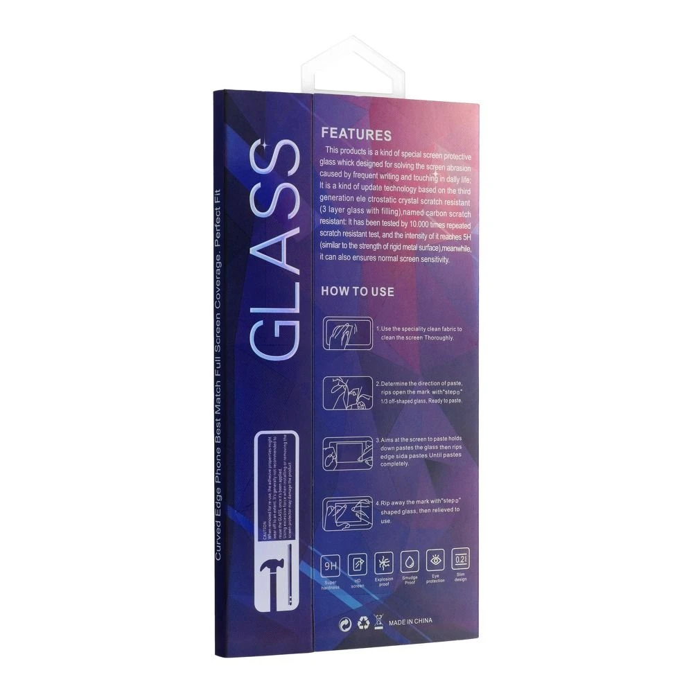 5D Full Glue Tempered Glass - for Honor 90 Pro black