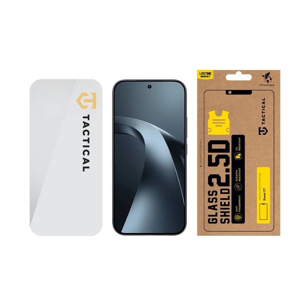 Tvrzené sklo Tactical Glass Shield 2.5D pro Xiaomi 17T, transparentní