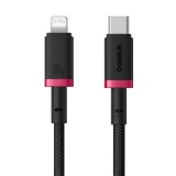Kabel Baseus Dura USB-C/Lightning 1m 20W, černo/červená