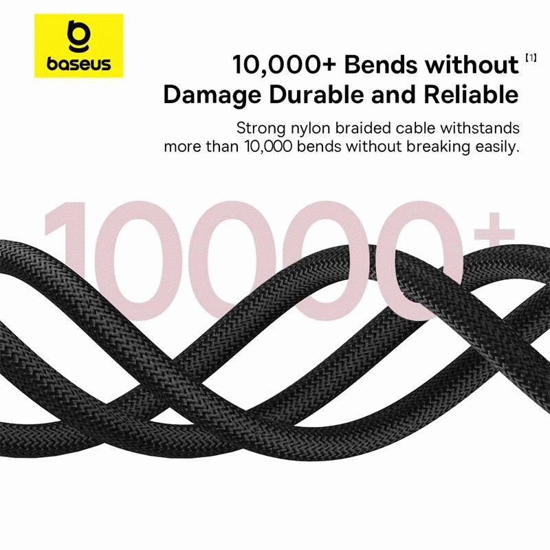 Kabel Baseus Dura USB-C/Lightning 2m 20W, černo/červená