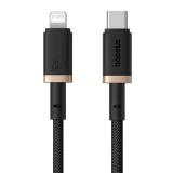 Kabel Baseus Dura USB-C/Lightning 2m 20W, černo/zlatá