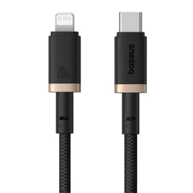 Kabel Baseus Dura USB-C/Lightning 2m 20W, černo/zlatá