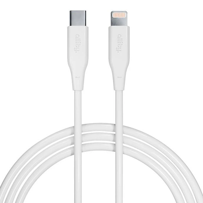 Kabel Allity AUC-02 USB-C/Lightning 1m 27W, bílá