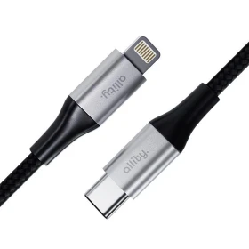 Kabel Allity AUC-01 USB-C/Lightning 1m 27W, černá