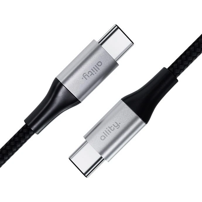 Kabel Allity AUC-01 USB-C/USB-C 1m 100W, černá