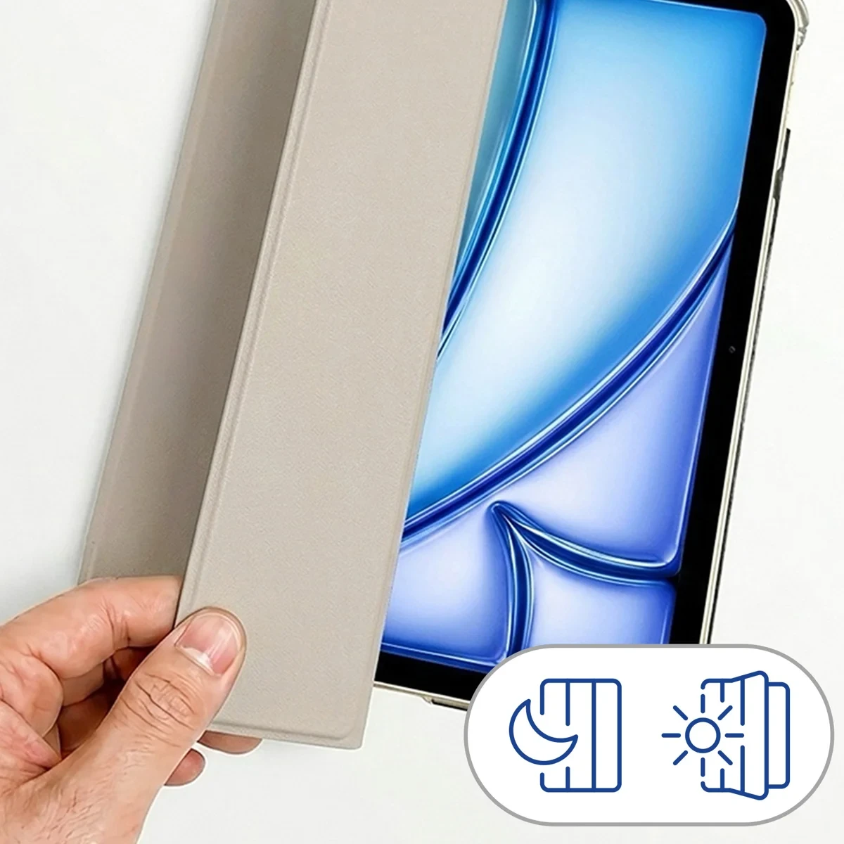 3mk ochranné pouzdro Hardy TabCase pro Apple iPad Air 11 (M2/M3/M4) (11"), starlight
