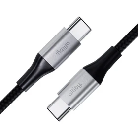 Kabel Allity AUC-01 USB-C/USB-C 2m 100W, černá