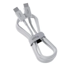 Kabel Allity AUC-03 USB-C/USB-C 1m 100W, bílá