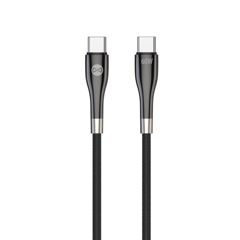 Kabel Forever USB-C/USB-C 1m 60W, černá
