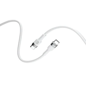 Kabel Forever Flexible USB-C/USB-C 2m 60W, bílá