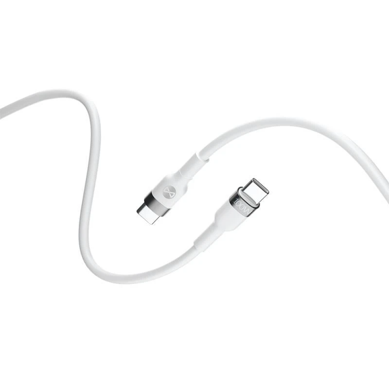 Kabel Forever Flexible USB-C/USB-C 2m 100W, bílá