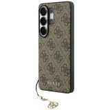 GUESS case for SAMSUNG S26 Ultra GUHMS26LGF4GBR (PU 4G Classic Logo with Charm) brown