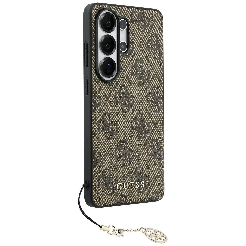 GUESS case for SAMSUNG S26 Ultra GUHMS26LGF4GBR (PU 4G Classic Logo with Charm) brown