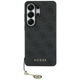Zadní kryt Guess PU 4G Classic Logo with Charm GUHMS26LGF4GGR pro Samsung Galaxy S26 Ultra, černá
