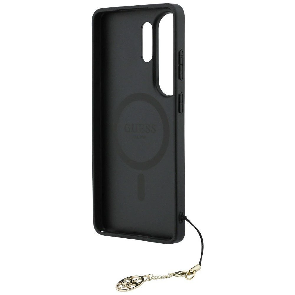 GUESS case for SAMSUNG S26 Ultra GUHMS26LGF4GGR (PU 4G Classic Logo with Charm) black