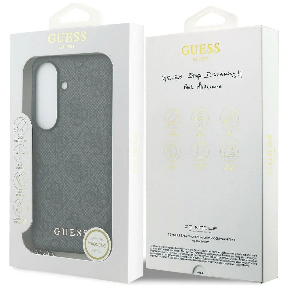 GUESS case for SAMSUNG S26 GUHMS26SGF4GGR (PU 4G Classic Logo with Charm) black