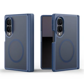 Zadní kryt DUX DUCIS case YIND compatible with MagSafe pro Samsung Galaxy Z Fold8, wide dark blue