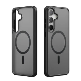 Zadní kryt DUX DUCIS case YIND compatible with MagSafe pro Samsung Galaxy S25+, black