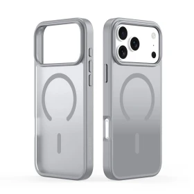 Zadní kryt DUX DUCIS case YIND compatible with MagSafe pro Apple iPhone 17 Pro (Open Ring), grey