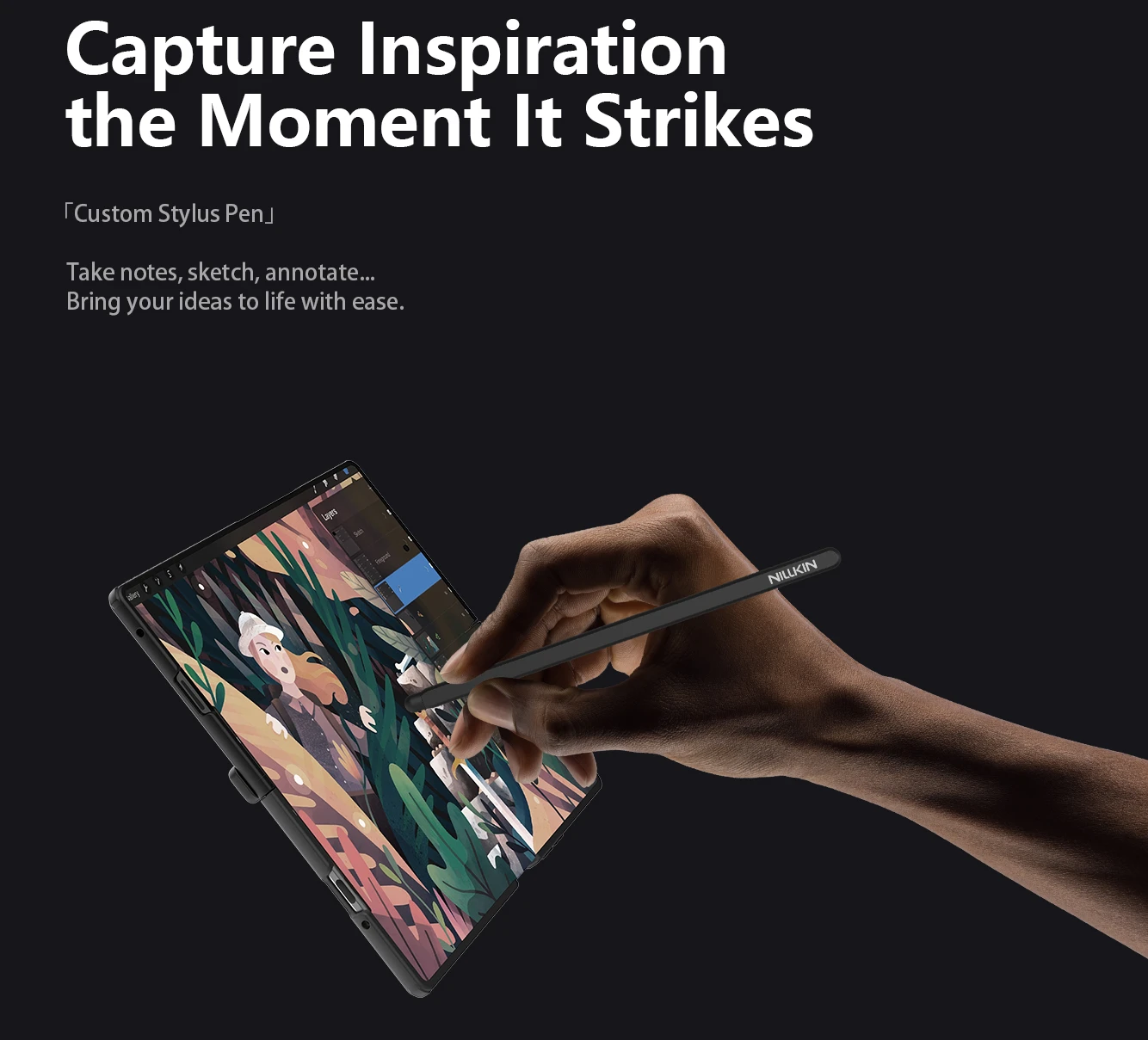 Nillkin CamShield Prop Magnetic Pen Slot (Transparent Lens) Zadní Kryt pro Samsung Galaxy Z Fold 8 Ultra Black